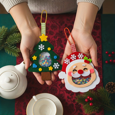 Kit de Adornos Navideños de Fieltro - 4 Diseños Artesanales para Decorar - Image 8