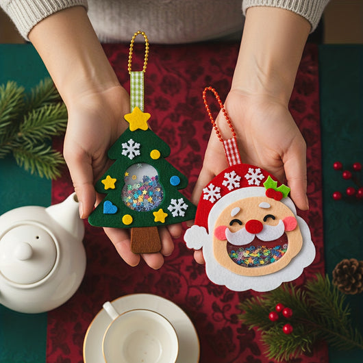 Kit de Adornos Navideños de Fieltro - 4 Diseños Artesanales para Decorar - Image 8