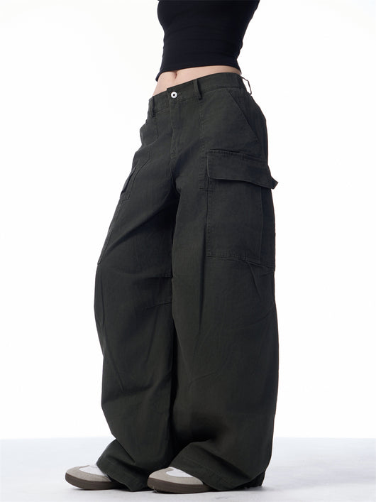 Pantalones Cargo Holgados para Mujer con Bolsillos Múltiples - Image 18