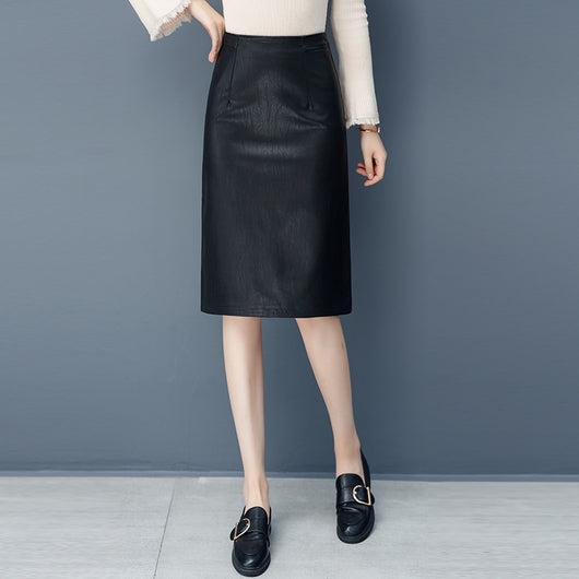 Falda de Cuero Midi para Mujer - Elegancia Clásica - Image 11