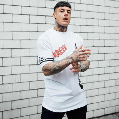 Camiseta Hombre Manga Corta Suelta y Cómoda