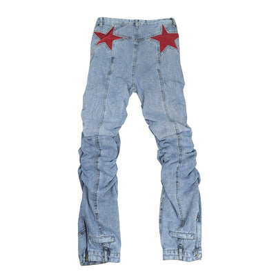 Pantalones Plisados Digitales con Bordado de Logo Artesanal - Image 2