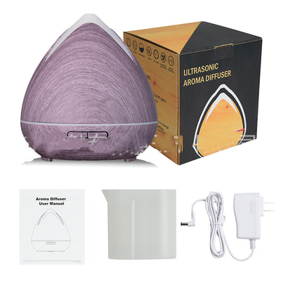 Humidificador Ultrasónico con Diseño Madera y Luz Nocturna LED Multicolor