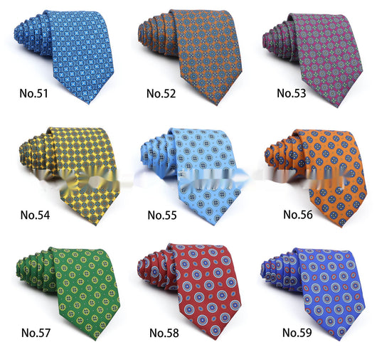 Corbata Estampada de Poliéster para Hombre Profesional - Image 38