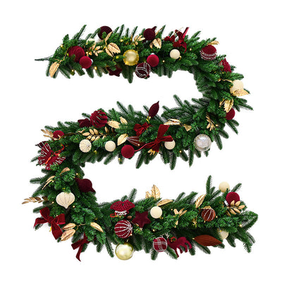 Decoración Navideña 27M Esferas de Terciopelo con Ratán - Image 5