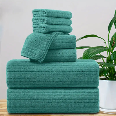 Toalla de Baño Extra Grande en Microfibra Coral - Súper Absorbente y Secado Rápido - Image 8