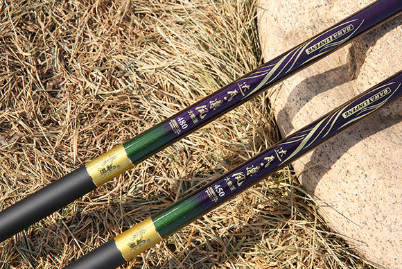 Caña de Pescar Carbono 6H19 Acción Dura Corta - Profesional Black Pit