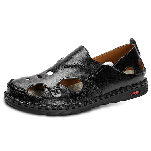 Sandalias de Cuero Hueco para Playa y Exterior - Image 9