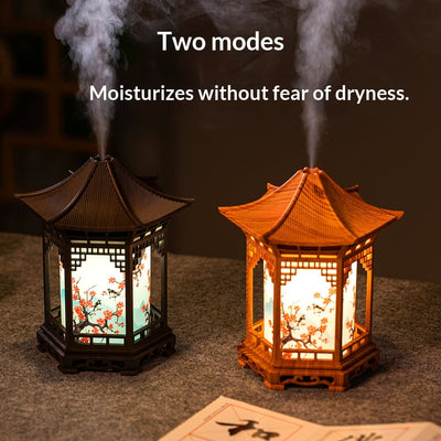 Humidificador Mini Estilo Asiático con Salida de Niebla Ultrasónica para Dormitorio