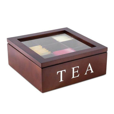 Caja de Té de Madera con Compartimentos - Organizador Premium - Image 11