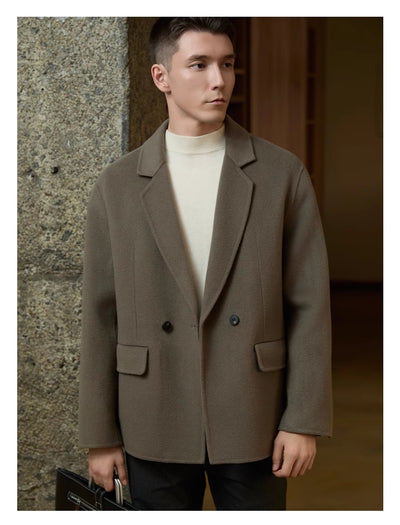 Abrigo de Lana Reversible para Hombre - Elegancia Ejecutiva - Image 9