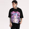 Camiseta de Casal Gola Redonda Manga Curta Estilo Urbano