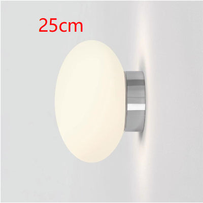 Lámpara de Pared Minimalista Blanca en Vidrio Estilo Hongo - Image 11