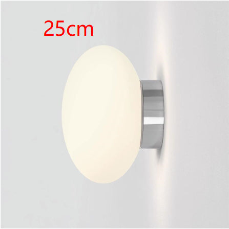 Lámpara de Pared Minimalista Blanca en Vidrio Estilo Hongo - Image 11