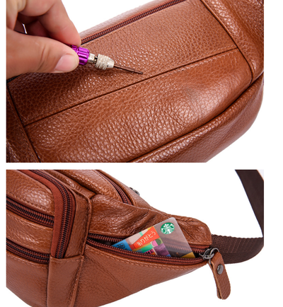 Bolsa Messenger de Cuero para Hombre - Cinturón y Bolsa 2 en 1 - Image 8