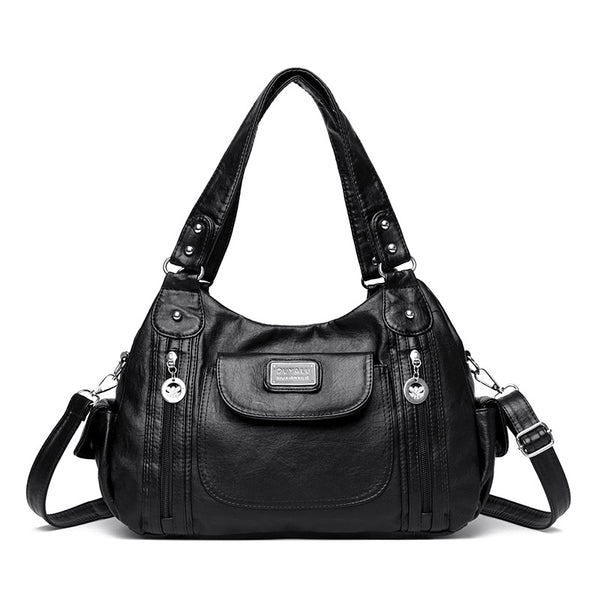 Bolso Tote de Moda para Mujer Estilo Retro Europeo Bolsa Mensajero Dumpling - Image 6