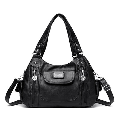 Bolso Tote de Moda para Mujer Estilo Retro Europeo Bolsa Mensajero Dumpling - Image 6
