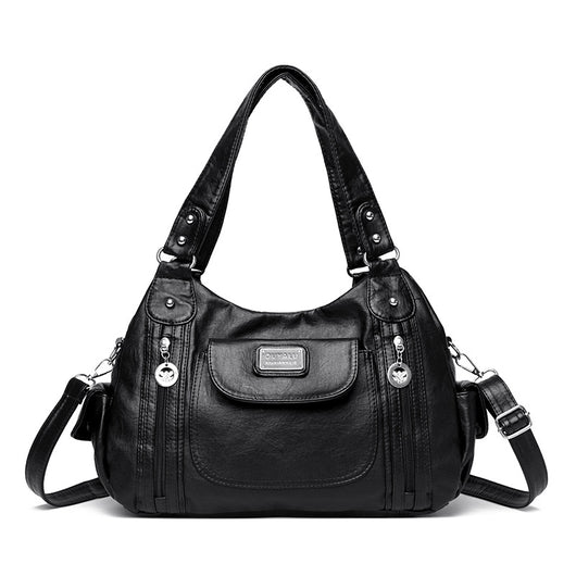 Bolso Tote de Moda para Mujer Estilo Retro Europeo Bolsa Mensajero Dumpling - Image 6