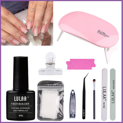 Kit Adhesivo para Extensiones de Fibra Transparente Manicura - Image 5