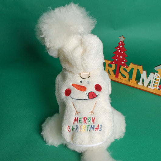 Abrigo Navideño Cálido para Perros y Gatos - Diseño Muñeco de Nieve Esponjoso - Image 29