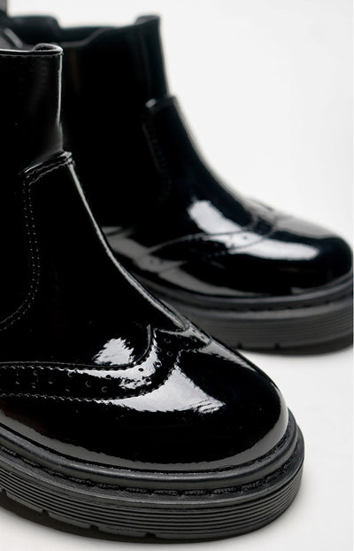 Botas Cortas Negras para Niñas con Cierre Lateral - Image 7