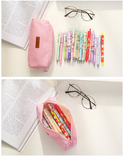 Estuche Cuadrado de Gran Capacidad para Estudiantes en Algodón y Lino - Image 20
