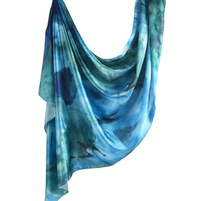 Pañuelo de Seda Estampado Mármol Étnico Premium - Image 12