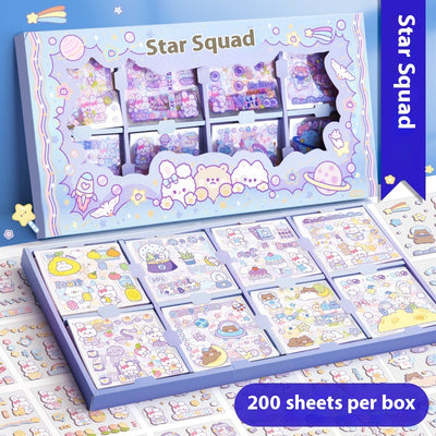 200 Stickers Impermeables para Tienda de Campaña con Diseño Cartoon - Image 4