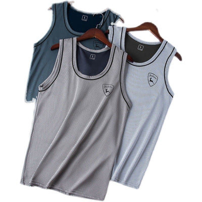 Camiseta Sin Mangas de Color Sólido para Hombre - Image 9