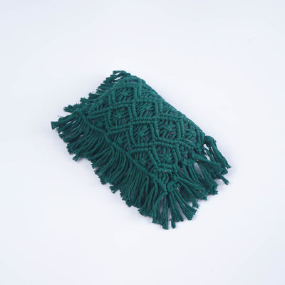 Cojín Tejido a Mano con Borlas Decorativas - Image 7