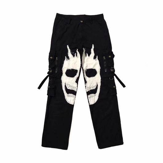 Pantalones Funcionales con Calavera y Múltiples Bolsillos - Image 6