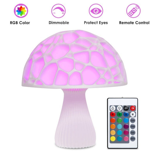Lámpara Seta LED 16 Colores - Luz Nocturna Inteligente USB Recargable para Decoración - Image 2