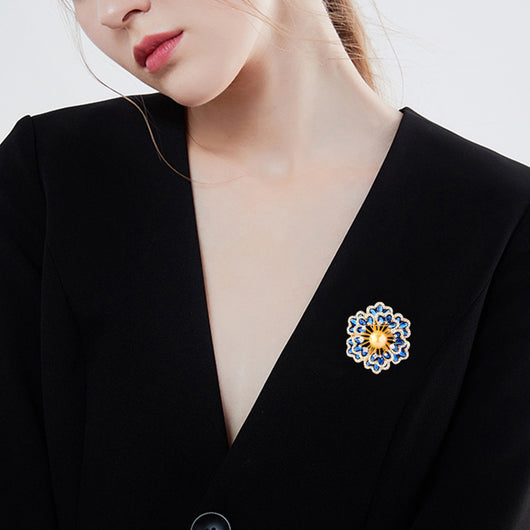Broche Floral de Lujo - Prendedor Begonia para Mujer - Image 5
