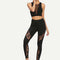 Pantalones de Yoga Deportivos con Encaje Perspectiva