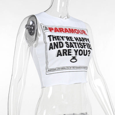 Chaleco Estampado con Letras - Top sin Mangas - Image 9
