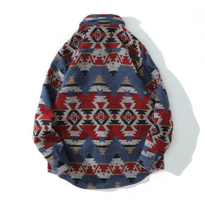 Camisa Acolchada Étnica en Lana - Image 11