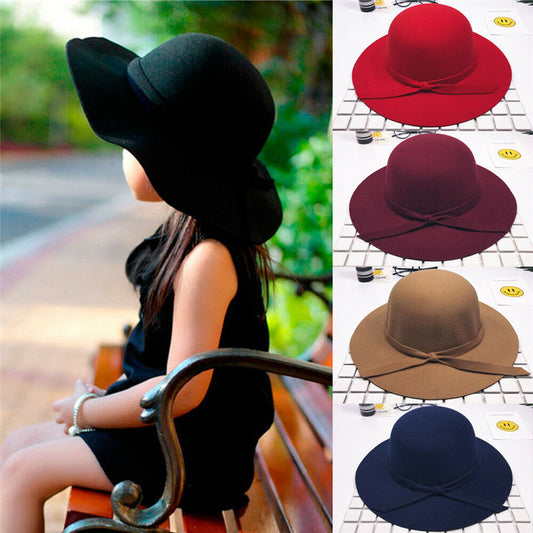 Sombrero Vintage de Ala Ancha para Niños