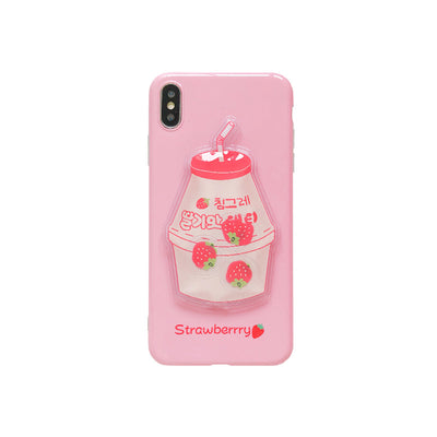 Funda para celular Fresa y Plátano con leche - Image 3