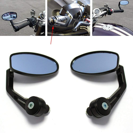 Espejo Retrovisor Ajustable para Motocicleta con Mango Reforzado