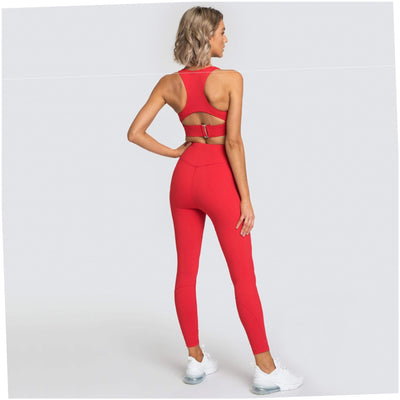 Conjunto Deportivo de Yoga en Colores Puros - Image 7