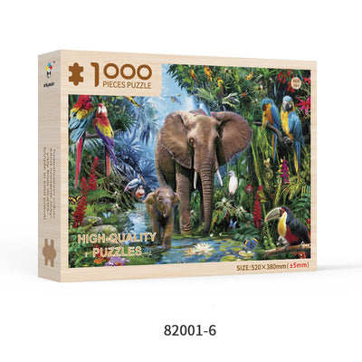 Puzzle de Madera para Adultos 1000 Piezas Formas Especiales Navidad Personalizado Juguete Educativo - Image 6