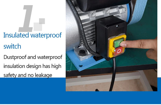 Lijadora de Banda Vertical Eléctrica para Afilado y Pulido Profesional - Image 16
