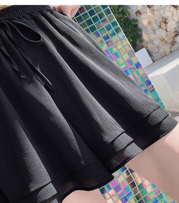 Pantalones Cortos Elásticos sin Planchado - Talla Plus para Uso Diario