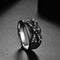 Anillo Calavera Punk Acero Titanio Estilo Retro para Hombre