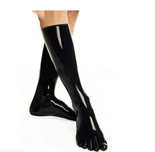Calcetines de Látex con Dedos Separados hasta la Pantorrilla