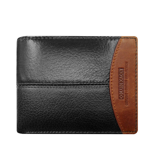 Billetera Corta de Cuero Genuino para Hombre con Múltiples Compartimentos - Image 4