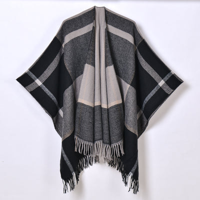 Chal con Borlas y Diseño Escocés Jacquard - Image 10