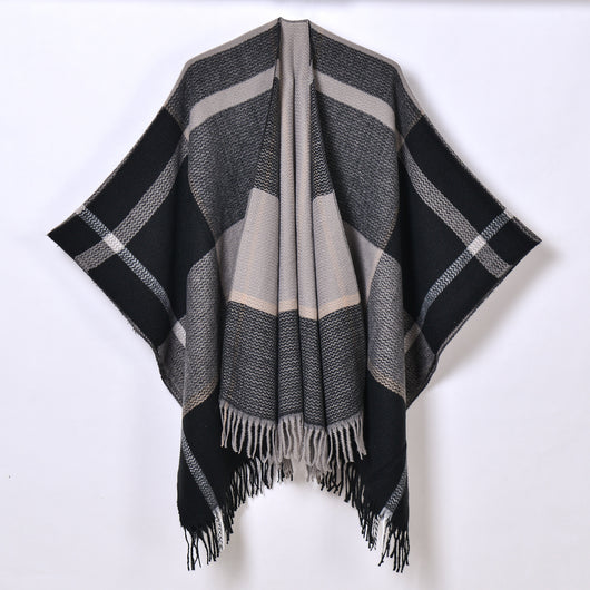 Chal con Borlas y Diseño Escocés Jacquard - Image 10