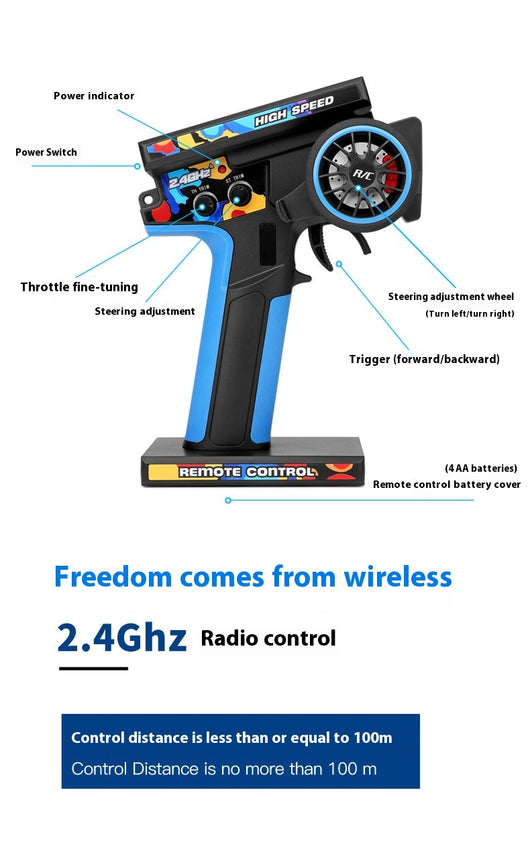 Auto de Carreras Eléctrico Tracción 4x4 Control Remoto Motor Brushless Alta Velocidad - Image 10