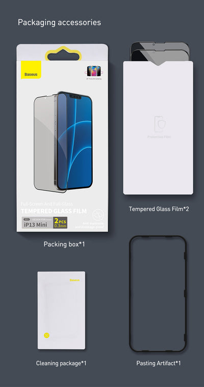 Protector de Pantalla Privacidad Cristal Templado Full Screen para iPhone 5.4 Pulgadas Negro - Image 24